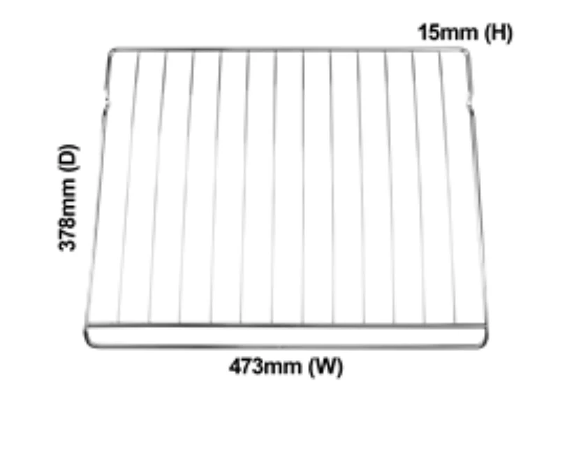 4055550034 (was 0327001194) CHEF/SIMPSON/WESTINGHOUSE OVEN WIRE RACK (473mmx378 mm)-