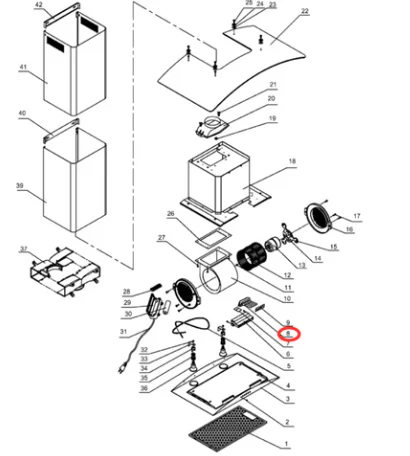 4055585501 Chef, Westinghouse Rangehood 5 Button Push Switch - E610033, RS60045 - Image 2